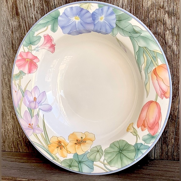 Vintage Discontinued MIKASA Optima SPRING LEGACY Rimmed Soup Bowl Replacement - Picture 3 of 13